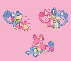 feral labbit1337 male/female mice mouse nintendo original_character original_characters pink_fur pokémon_(species) pokemon rattata