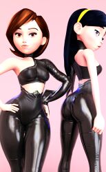 2girls 3d 3d_(artwork) ass athletic athletic_female big_ass big_breasts black_hair bottom_heavy breasts brown_hair bubble_ass bubble_butt busty daughter disney eyebrows eyelashes eyes female female_only fit fit_female hair helen_parr heroine hips hourglass_figure huge_ass huge_breasts human large_ass large_breasts legs light-skinned_female light_skin lips long_hair medium_breasts milf mother mother_and_daughter petite pixar short_hair slim slim_waist small_breasts straight_hair the_incredibles thick thick_hips thick_legs thick_thighs thighs top_heavy upper_body violet_parr voluptuous vtemp waist wide_hips