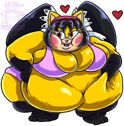 bbw big_ass big_breasts big_butt fat honey_the_cat huge_ass huge_breasts huge_butt huge_thighs obese overweight overweight_anthro overweight_female royaljellysandwich sonic_(series) sonic_the_hedgehog_(series) ssbbw thick_thighs weight_gain