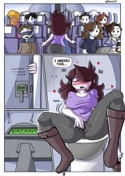 bathroom boots jaiden jaiden_animations masturbating masturbation thick thick_ass thick_thighs