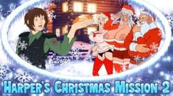 2boys 2girls areola areolae athletic athletic_female big_breasts breasts busty christmas female fit fit_female gilf hair hips hourglass_figure human humanoid kosmos large_breasts legs light-skinned_female light_skin lips meet_'n'_fuck_games meet_and_fuck mrs._claus no_bra santa_claus thick_legs thick_thighs thighs toned toned_female voluptuous watermark wide_hips