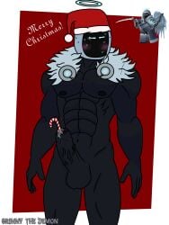 1boy artist_request bara candy_cane candy_cane_insertion christmas dick foreskin frost_spirit gay male_urethral_insertion muscles muscular muscular_male penis precum roblox roblox_game robloxian sounding source_request tower_defense_simulator urethral urethral_insertion