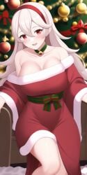 1girls ai_generated badtimer christmas corrin_(fire_emblem) corrin_(fire_emblem)_(female) fire_emblem fire_emblem_fates nintendo solo stable_diffusion