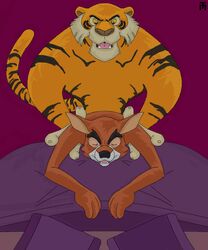 2boys disney don_karnage gay male male_only nude shere_khan talespin tauschung yaoi