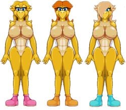 anthro casetermk female female_only gif koopa mario_(series) multiple_females multiple_girls nintendo princess_daisy princess_peach princess_rosalina static_gif transformation transparent_background unnoticeableperson