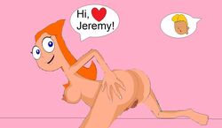 bad_anatomy candace_flynn disney disney_channel disney_xd female female_only ginger human jeremy_johnson nipples phineas_and_ferb solo tagme terionn white_female