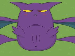 anus color crobat female female_only lying on_back open_eyes pokemon pussy red_eyes solo vulva