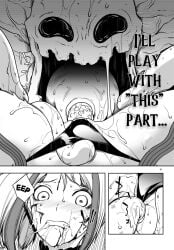 blood captured captured_heroine cunnilingus cunnilingus_through_clothes female ishida_kazuma licking licking_pussy manga rape reverse_forced_oral ryona tentacle_grab tentacle_hole tentacle_monster tentacle_rape wide-eyed