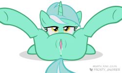 earth_pony_colds looking_at_viewer lyra_heartstrings_(mlp) my_little_pony on_model spread_legs