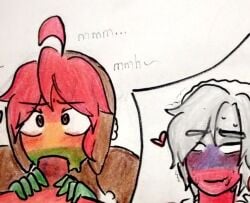 2boys big_penis bolivia_(countryhumans) bolivian bolivian_flag chullo countryhumans fellatio gay homosexual russia_(countryhumans) tagme