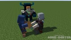 2girls 3boys 3d alex_(minecraft) animated bad_animation clothed_female clothed_male clothed_sex erect_nipples erect_penis face_fucking from_behind horny human humanoid mine-imator minecraft monster no_sound oral_penetration orange_hair outside pillager_(minecraft) prison_guard_position spread_legs standing_sex tagme vaginal_penetration video villager_(minecraft) wandering_trader warden_(minecraft)