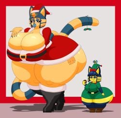 2022 animal_crossing ankha ankha_kennedy_(user3345) ankha_prime_(user3345) ass bbw big_ass big_breasts breasts bubble_butt cleavage huge_ass nintendo overweight overweight_female thick_thighs thighs user3345 wide_hips