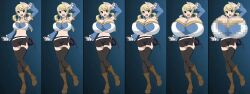 1girls blonde_hair breast_expansion breasts edit edited edited_screencap expansion expansion_sequence fairy_tail female lucy_heartfilia sequence tagme third-party_edit