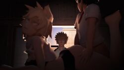 1boy1girl 3d ass bakugou_mitsuki black_bra blonde_hair bra butt caught caught_in_the_act cheating cheating_wife cuckold deku female froggysfm green_hair hand_on_thigh hands_on_ass izuku_midoriya katsuki_bakugou light-skinned_female light-skinned_male male male/female mature_female mature_woman midoriya_izuku milf mitsuki_bakugou my_hero_academia older_female older_woman_and_younger_boy red_eyes sex skirt skirt_up u.a._school_uniform younger_male younger_penetrating_older