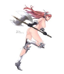 1girls ass axe bare_legs big_ass boots breasts cherche_(fire_emblem) completely_nude edit elbow_gloves euniecorrin female female_only fire_emblem fire_emblem_awakening fire_emblem_heroes gloves legs long_hair medium_breasts naked_boots naked_footwear naked_gloves nintendo nipples nude nude_female nude_filter red_eyes red_hair running solo splooshiemon weapon