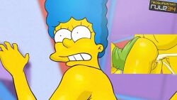 anal anal_penetration anal_sex animated cum cum_explosion cum_in_ass cumshot female gtogta_(artist) male marge_simpson milf nikisupostat penetration penis shocked sound sound_effects sound_warning surprised the_simpsons video