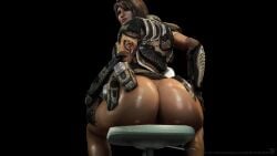 3d amanda_sparkle big_ass chair_position dark-skinned_female dark_skin gears_of_war gears_of_war_3 huge_ass looking_back popa_3d_animations samantha_byrne sfm source_filmmaker