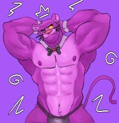 abs amazon_studios bara biceps briefs bulge depatie-freleng_enterprises furry ice_xhan male male_focus male_only metro-goldwyn-mayer muscular muscular_male nipples pecs pink_panther pink_panther_(series) toro_buull