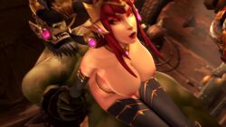 1girls 3d alexstrasza ambrosine92 animated bent_over bouncing_breasts breasts dragon dragonflight female grok hair_ornament horde_domination large_breasts long_hair no_sound older_female orc orc_(warcraft) orc_dom orc_male orced red_hair sex source_filmmaker straight thigh_boots video video_games world_of_warcraft