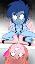 boobjob breasts crazy_eyes earth_pony_colds frosty_shivers knife my_little_pony on_model ruby_sunshine scared