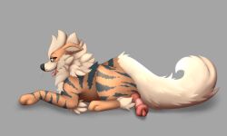 absurd_res animal_genitalia animal_penis arcanine black_stripes canine_penis feral fur generation_1_pokemon genitals hi_res knot male male_only nauticalcanine nintendo orange_body orange_fur penis pokémon_(species) pokemon pokemon_(species) solo stripes