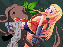 censored clothing etrian_odyssey flat_chest panties protector tagme tentacle