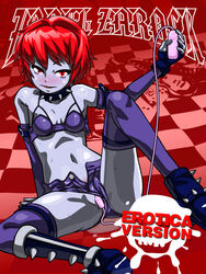 blush clothed_masturbation clothing darkstalkers flat_chest lord_raptor masturbation midnight_bliss rule_63 shorts tagme vibrator yagio-socho zabel_zarock zombie_girl