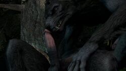 fellatio female gay male musk penis skyrim_werewolf source_filmmaker video_at_source werewolf