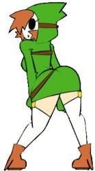 1girls animated ass big_ass bimbo brown_hair female female_only garter_straps green_clothing mario_(series) mario_kart minus8 shaking_ass shaking_butt shy_gal shy_gal_dance_(minus8) shy_gal_green shy_guy solo thick_thighs thighhighs thighs transparent_background twerk twerking