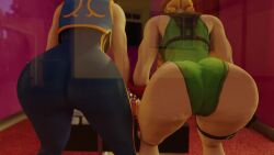 2girls 3d animated ass ass_focus ass_on_glass ass_press ass_shake big_ass blonde_hair bodysuit braid brown_hair cammy_white capcom chun-li chun-li_(fortnite) clothed double_bun fortnite fortnite:_battle_royale from_behind hat huge_ass jiggle kishi leaning leaning_forward leotard long_hair multiple_girls shiny shiny_clothes shiny_skin short_hair skin_tight street_fighter street_fighter_alpha street_fighter_v thick_thighs thong_leotard twerking twin_braids very_long_hair video