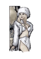 1girls bigchrisgallery blonde_hair blue_eyes curvy_female emma_frost female female_only hourglass_figure marvel marvel_comics new_x-men white_queen x-men