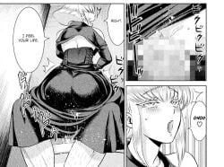 1boy 1girls bathroom black_and_white black_dress blonde_hair blush censored clothed clothed_sex clothing comic creampie_under_dress cum_inside dialogue english_text female female_focus implied_sex manga monochrome mosaic_censoring rape reverse_cowgirl_position reverse_rape satanophany seated sex sex_under_clothes sex_under_dress short_hair sitting straight yamada_yoshinobu