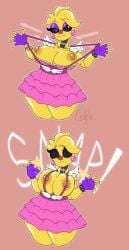 areola areolae big_areola big_breasts big_nipples breasts breasts_out chikin_(artist) clown clown_girl clown_nose dark_nipples exaggerated_eyelashes five_nights_at_freddy's five_nights_at_freddy's_2 fnaf geiru_toneido_(cosplay) huge_breasts joke_art nipples scottgames tagme toy_chica_(eroticphobia) toy_chica_(fnaf)