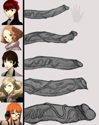 5futas ann_takamaki artist_request atlus balls big_penis chart erection eyewear futa_only futanari giant_penis gigantic_penis haru_okumura huge_cock human makoto_niijima pale_skin penis penis_lineup penis_size_chart penis_size_comparison penis_size_difference persona persona_5 persona_5_royal persona_5_scramble:_the_phantom_strikers sakura_futaba sega source_request sumire_yoshizawa testicles veiny_penis