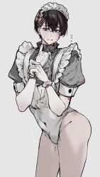 1boy ass blush bulge bulge_through_clothing chainsaw_man femboy girly higashiyama_nobana imamiya_pinoko maid maid_uniform mole_under_eye trap yaoi