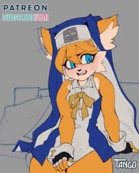 bridget_(cosplay) bridget_(guilty_gear)_(cosplay) femboy feminine_male feminine_tails guilty_gear huge_cock male_nun male_only miles_prower nun's_habit nun_outfit solo solo_male sonic_(series) tails tangobat thick_thighs unfinished wide_hips