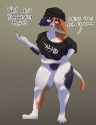 absurd_res anthro belly big_breasts bottomless breasts calico_cat claws clothed clothing domestic_cat english_text epic_games feet felid feline felis female fortnite genitals hi_res mammal meow_skulls_(fortnite) mottled nefarious.cum piebald pussy sassy slightly_chubby solo text thick_thighs tired_eyes