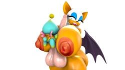 3d 3d_model anthro chao_(sonic) female male minttoo mobian mobian_(species) mobian_bat paizuri penis rouge_the_bat sega sonic_(series) sonic_adventure_2 sonic_the_hedgehog_(series)