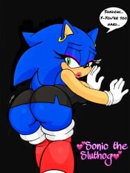 after_transformation bedroom_eyes bent_over bimbo bimbofication bimbofied curvy fan_edit feminization horny rule_63 sega shadow_the_hedgehog short_dress short_skirt sonic_(series) sonic_the_hedgehog sonic_the_hedgehog_(series) sonique_the_hedgehog voluptuous