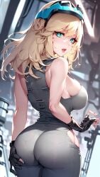 1girls 2022 ai_generated big_ass big_breasts blonde_hair bubble_butt factory female_focus female_only hi_res high_resolution highres long_hair original seductive_look stable_diffusion tagme voluptuous_female