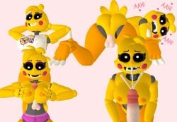 boobjob cumming five_nights_at_freddy's pastel_background sfm source_filmmaker straight toy_chica_(fnaf)