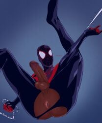 1boy african african_male anus ass balls ballsack dark-skinned_male dark-skinned_penis dark_skin erection foreskin foreskin_folds human insomniac_games intact male male_only marvel melanin miles_morales penis penis_out perineum retracted_foreskin scrotum smooth_skinned_male solo spider-man spider-man:_miles_morales_(ps5) spider-man_(ps4) stupidsexy teen_boy testicles uncut veiny_penis