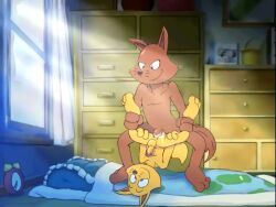 anal anal_sex animated animation commission cub cum_in_ass cum_inside cumming_inside erection father fox incest kaiketsu_zorori male male/male no_sound parent_and_child penis piledriver piledriver_position precum size_difference son testicles uncensored video yaoi zorondo_ron zorori