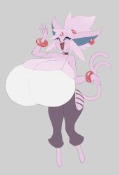 anthro breasts eeveelution espeon female heart_in_mouth huge_breasts kentayuki nintendo pokémon_(species) pokemon video_games wide_hips