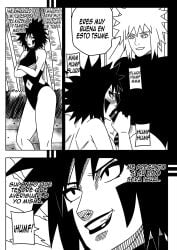 1boy 1boy1girl 1dilf 1girls 1milf affair beach before_and_after blush cheating cheating_wife clothed_male_nude_female clothed_sex comic dialogue facepaint female flashback grin hokage inuzuka_tsume lipstick makeup male male/female male_with_female mature mature_female milf monochrome namikaze_minato naruto naruto:_the_last naruto_(series) naruto_shippuden ninrubio one-piece_swimsuit oral oral_sex revealing_swimsuit sex smile spanish_text story straight sucking sucking_penis swimsuit voluptuous