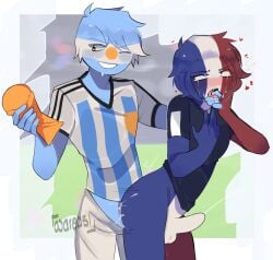 1boy 1femboy 2022_fifa_world_cup ahe_gao anal argentina_(countryhumans) countryhumans cum femboy fifa france_(countryhumans) gay gay_sex rape sex world_cup