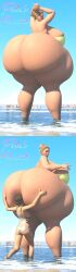 2girls 3d ass bbw beach big_ass big_breasts bikini blonde_hair breasts enormous_ass face_in_ass female giant_ass gigantic_ass hair_bun hug huge_ass huge_breasts hugging hugging_ass hugging_from_behind hyper_ass iq_(rainbow_six) large_breasts larger_female mini_giantess monika_weiss polakpeasant rainbow_six rainbow_six_siege sideboob size_difference smaller_female tagme tall tall_female tall_girl taller_female taller_girl thick_thighs