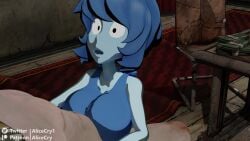 1080p 1boy 1girls 3d alicecry alien alien_girl animated athletic_female blue_body blue_hair breasts cartoon_network clothing cum cum_between_breasts cum_under_clothes cumshot gem_(species) human human_penetrating kissing_penis lapis_lazuli_(gem) lapis_lazuli_(steven_universe) light-skinned_male loop male/female paizuri paizuri_under_clothes penis sound steven_universe titfuck titfuck_under_clothes unseen_male_face video