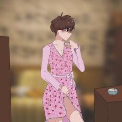 boy_dress boy_in_dress dress dress_pull femboy femboysub stranger_things will_byers