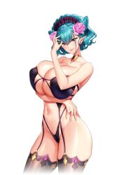 1girls alpha_channel arka_hellmare big_breasts black_lingerie black_panties blue_hair breasts breasts_bigger_than_head curvy curvy_female derauea female female_only for_sticker_use garter_straps hair_between_eyes huge_breasts large_breasts lingerie massive_breasts mature_female milf milk_factory mother motto!_haramase!_honoo_no_oppai_isekai_oppai_meido_gakuen! navel nipple_bulge official_art png red_eyes shiny_breasts shiny_skin short_hair smile smiling solo sticker_template stockings transparent_background transparent_png